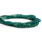 Kyanite Plain Rondelles 8 inch 85 beads - The Bead Traders