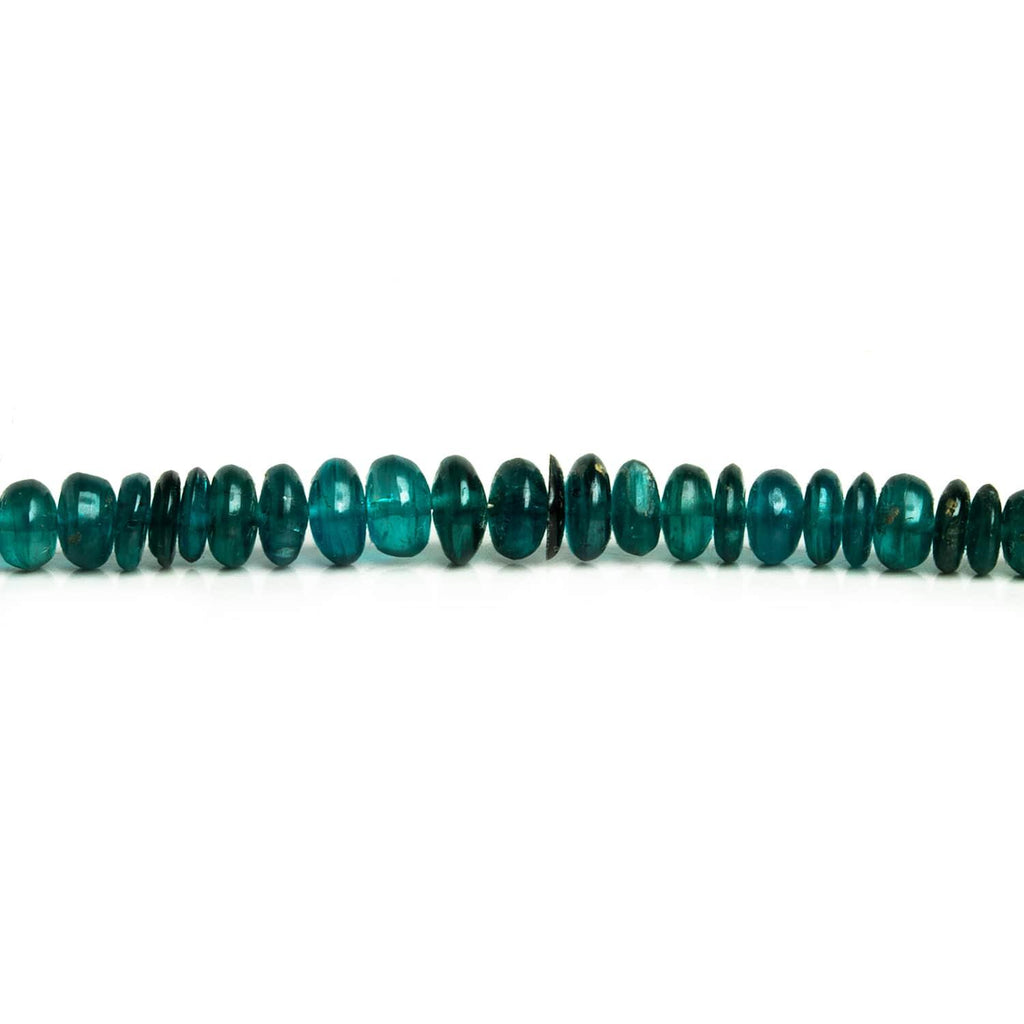 Kyanite Plain Rondelles 8 inch 90 beads - The Bead Traders