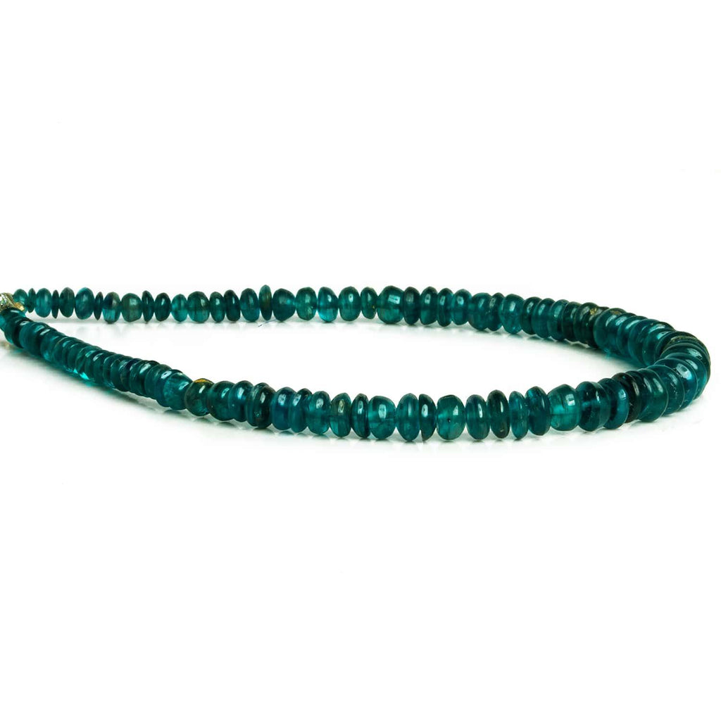 Kyanite Plain Rondelles 8 inch 90 beads - The Bead Traders