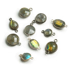 Labradorite Bezel Mix - Lot of 9 - The Bead Traders