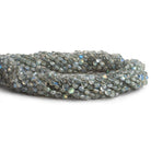 Labradorite checkerboard calibrated faceted coins 12 inch 85 pieces - The Bead Traders