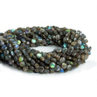 Labradorite Faceted Coins 14 inch 50 beads - The Bead Traders