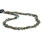 Labradorite Faceted Coins 14 inch 50 beads - The Bead Traders