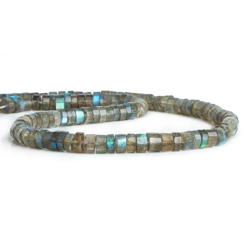 Labradorite Faceted Heishi Beads 14 inch 115 pieces - The Bead Traders
