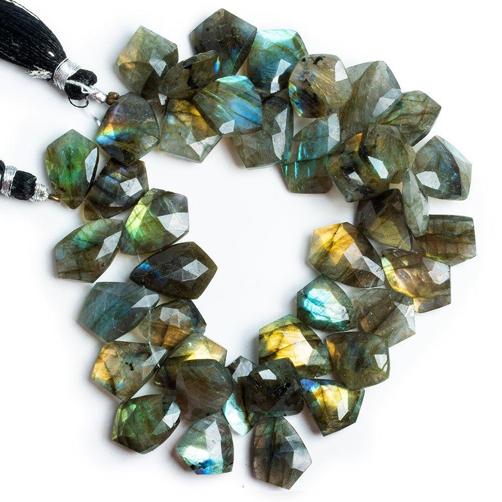 Labradorite Faceted Kite Beads 8 inch 40 pieces - The Bead Traders