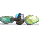 Labradorite Faceted Nugget Beads 16 inch 29 pieces - The Bead Traders