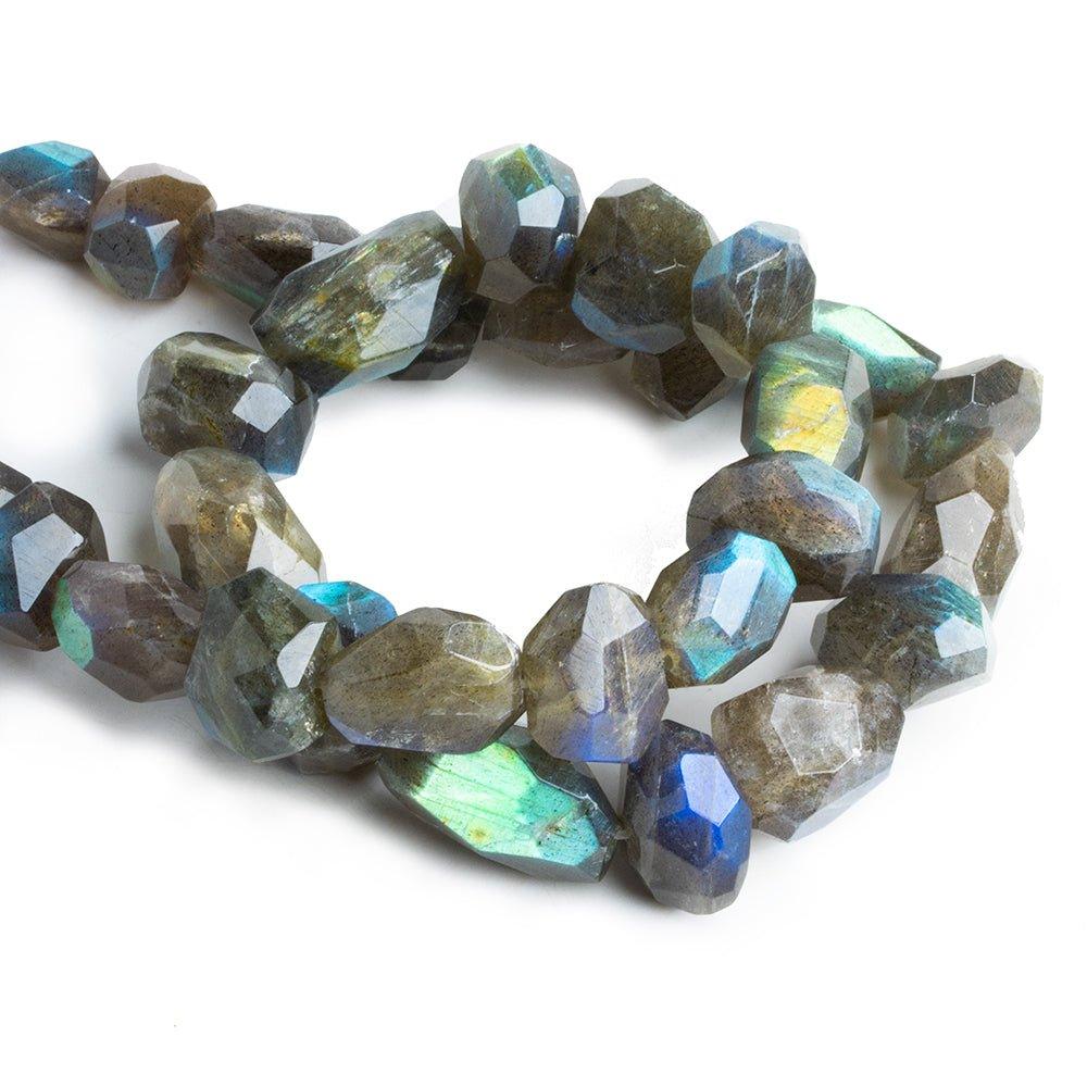Labradorite Faceted Nugget Beads 16 inch 29 pieces - The Bead Traders