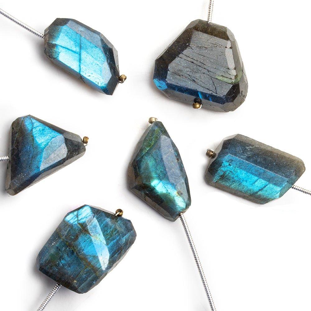 Labradorite Faceted Nugget Focal Bead 1 Piece - The Bead Traders
