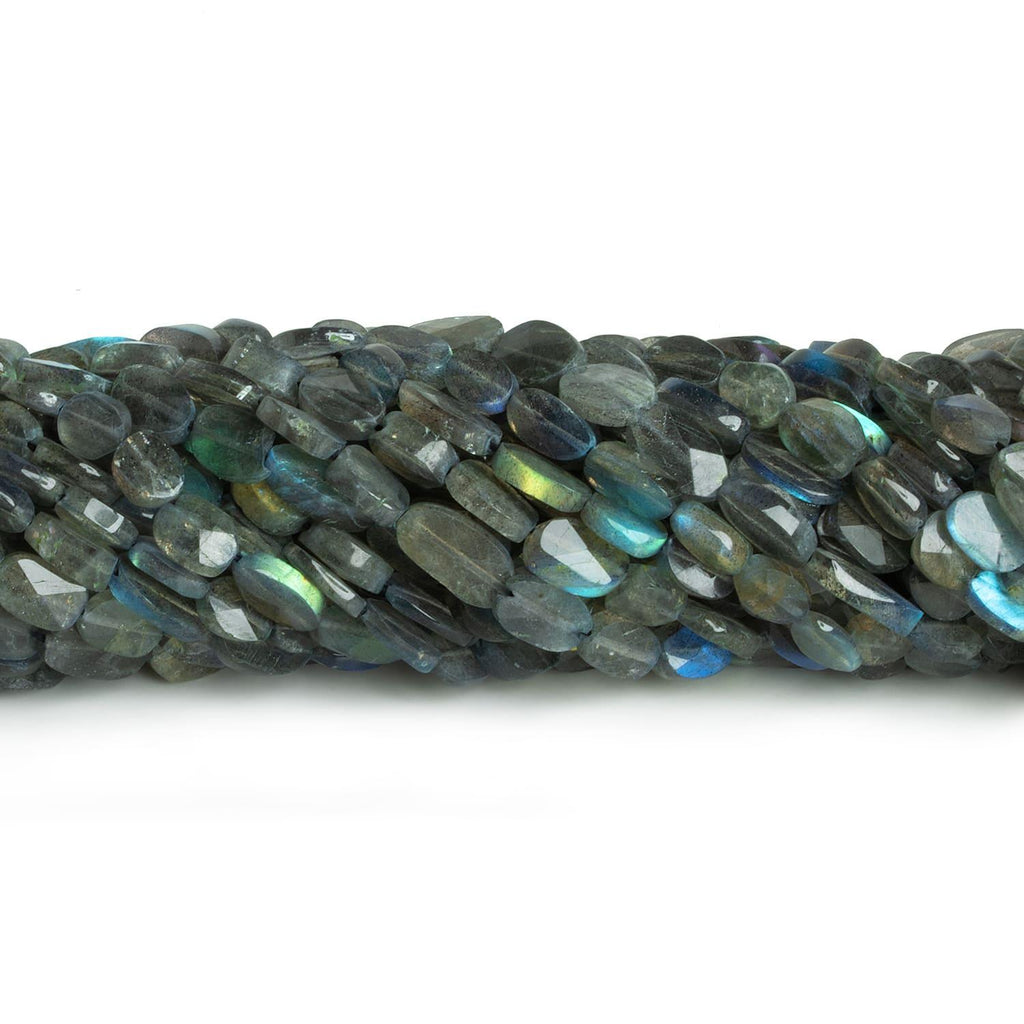 Labradorite Faceted Ovals 13 inch 40 beads - The Bead Traders