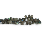 Labradorite Faceted Pear Beads 9 inch 55 pieces - The Bead Traders