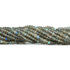 Labradorite Faceted Rondelle Beads 14 inch 125 pieces - The Bead Traders