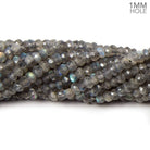 Labradorite Faceted Rondelles 13.5 inch 127 pieces 1mm Hole - The Bead Traders