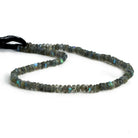 Labradorite Faceted Rondelles 14 inch 125 beads - The Bead Traders