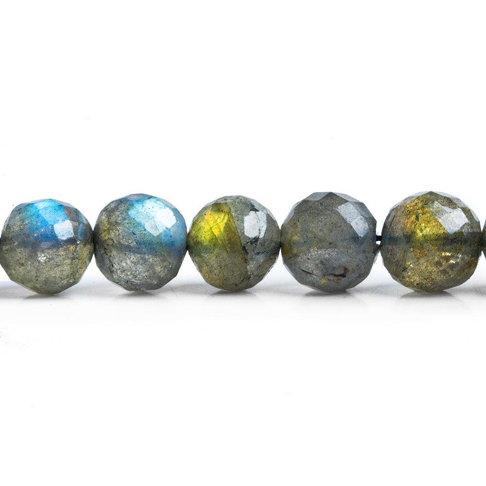 Labradorite Faceted Round Beads 14 inch 50 pieces - The Bead Traders