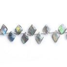 Labradorite Faceted Top Drilled Kite Beads 8 inch 23 pieces - The Bead Traders