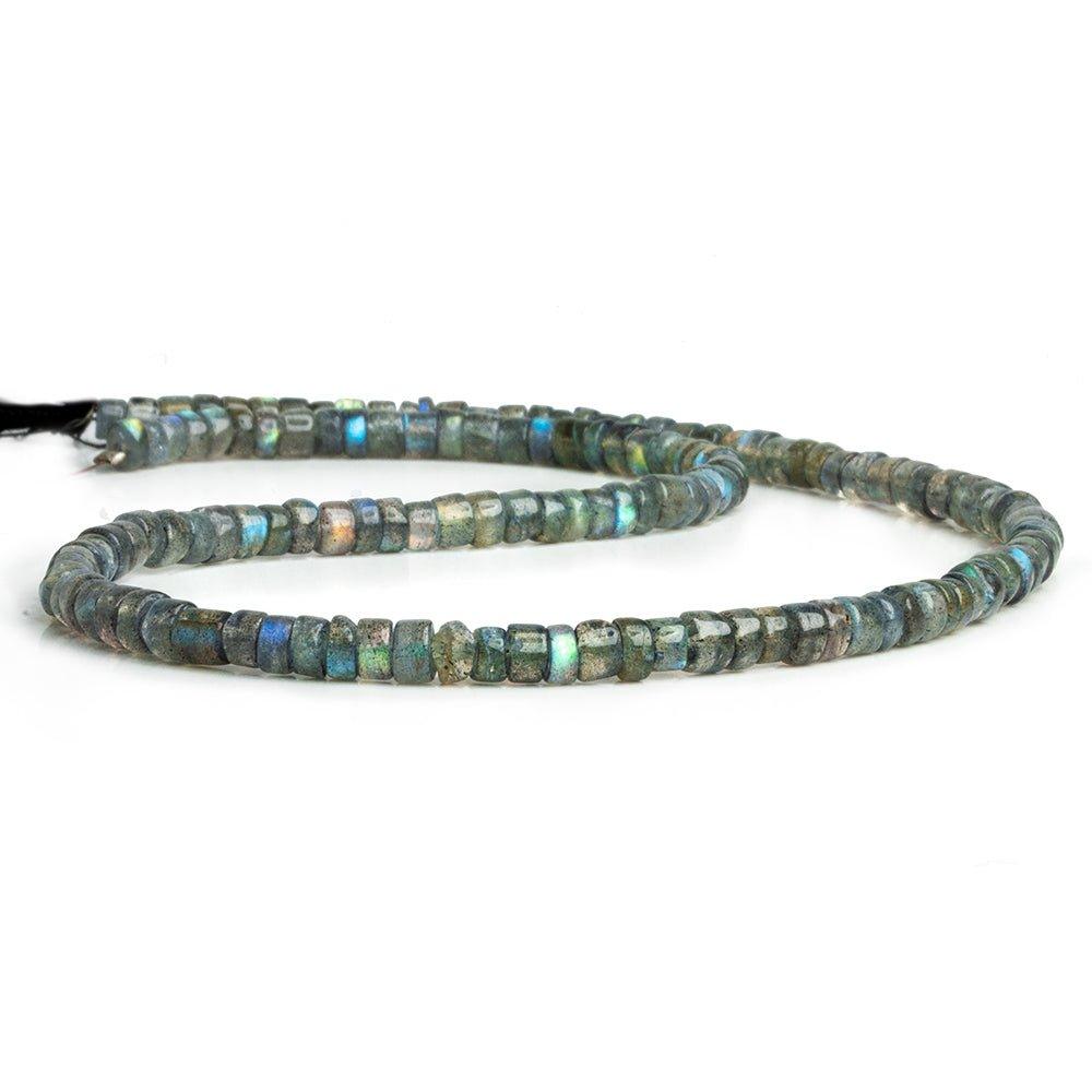 Labradorite Plain Heishi Beads 14 inch 120 pieces - The Bead Traders