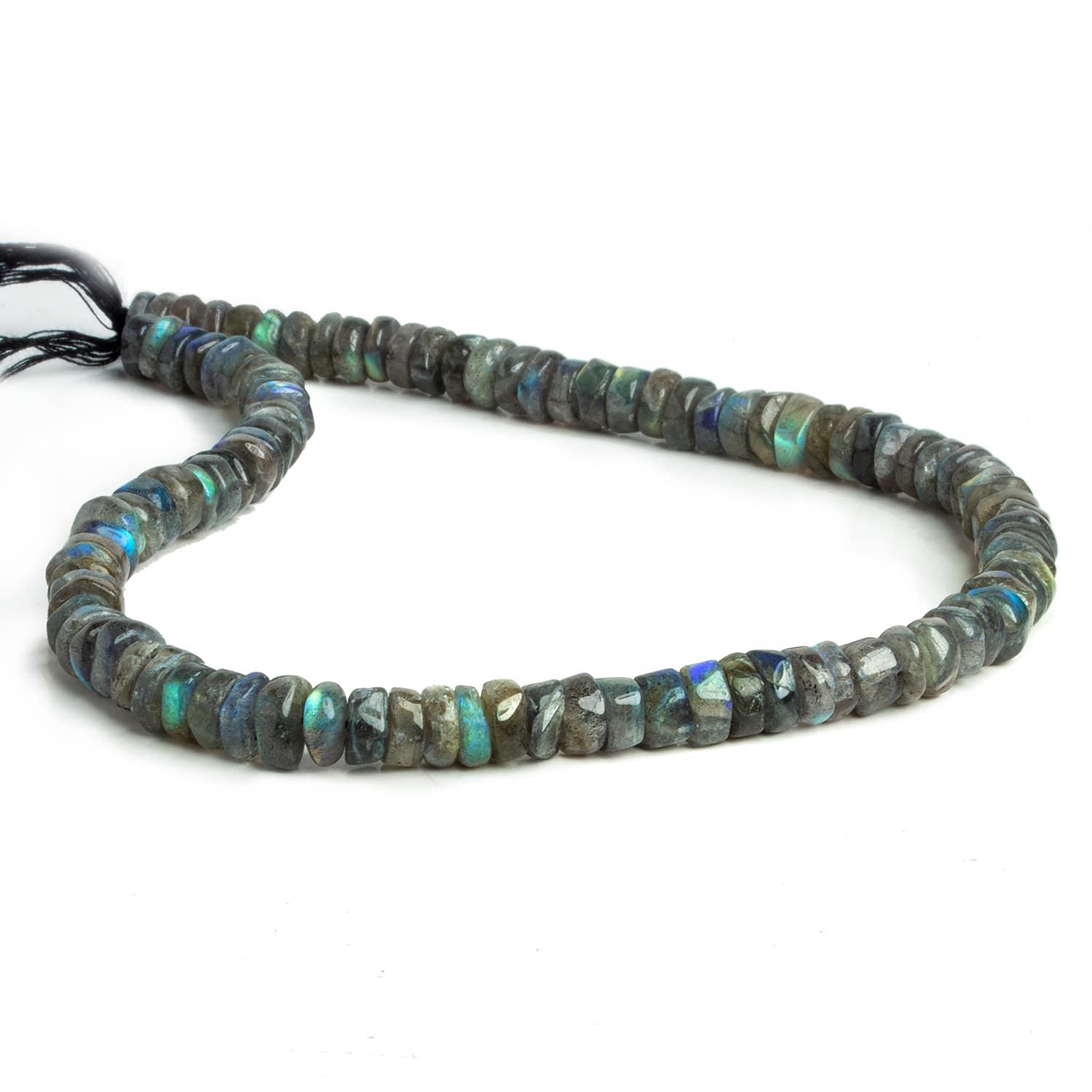 Labradorite Plain Heishis 13 inch 95 pieces - The Bead Traders