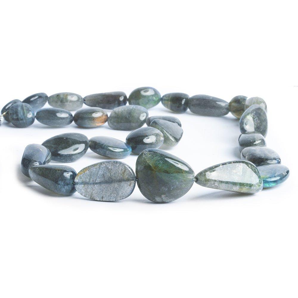 Labradorite Plain Nugget Beads 17 inch 27 pieces - The Bead Traders