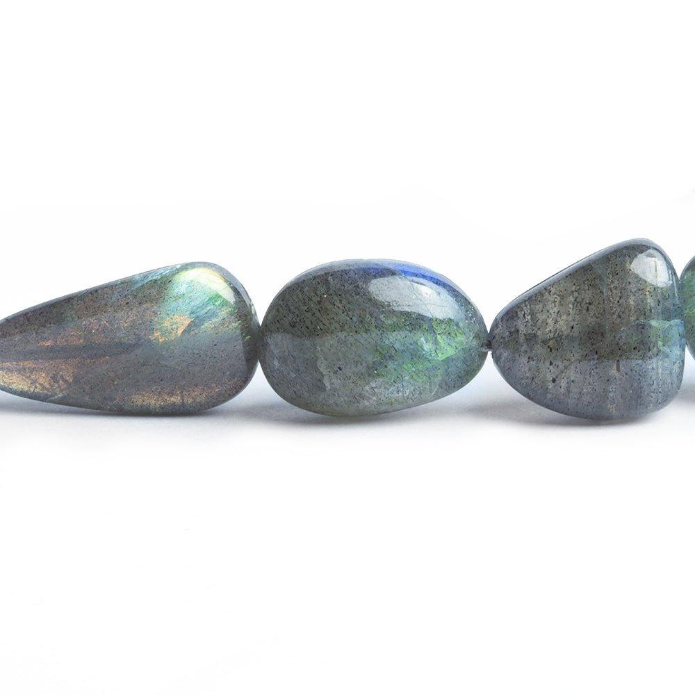 Labradorite Plain Nugget Beads 17 inch 27 pieces - The Bead Traders