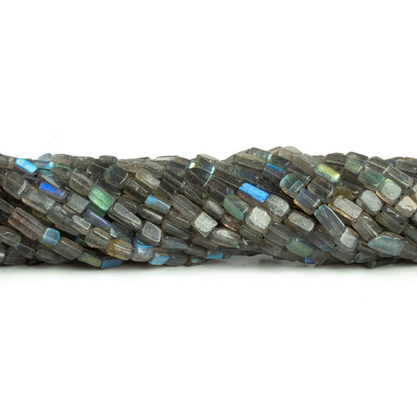 Labradorite plain rectangle beads 12.5 inch 43 beads
