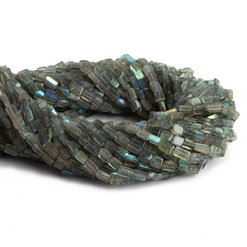 Labradorite plain rectangle beads 12.5 inch 43 beads - The Bead Traders