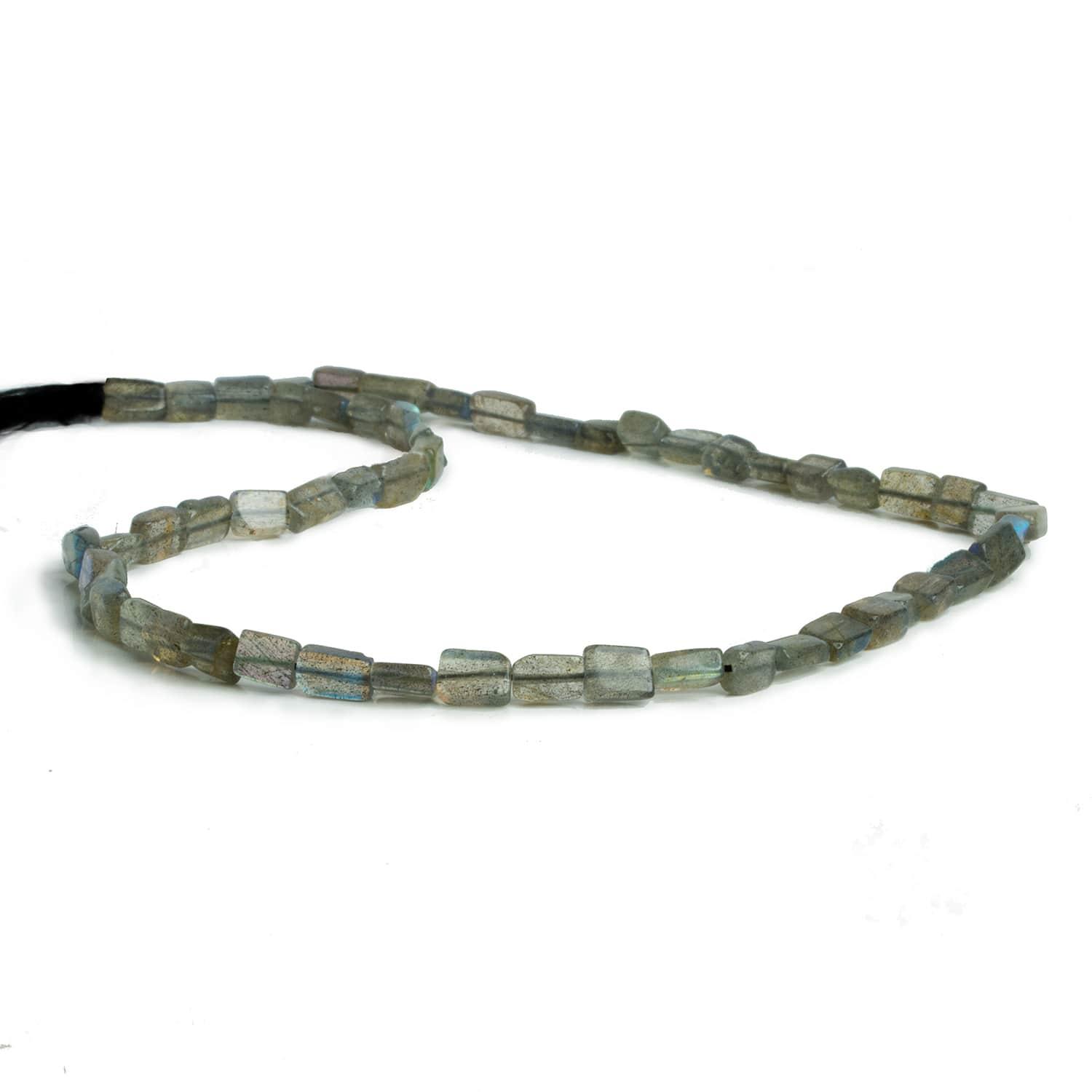 Labradorite plain rectangle beads 12.5 inch 43 beads - The Bead Traders