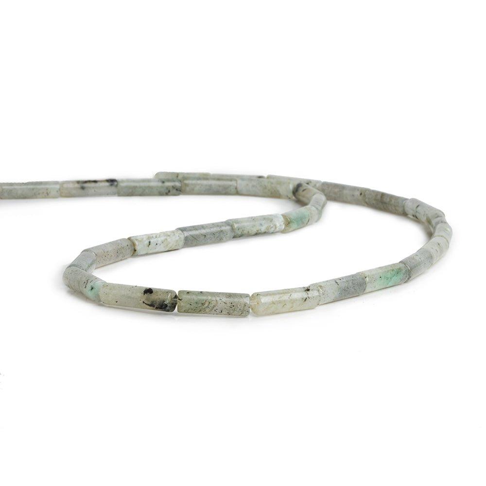 Labradorite Plain Tube Beads 15 inch 28 pieces - The Bead Traders