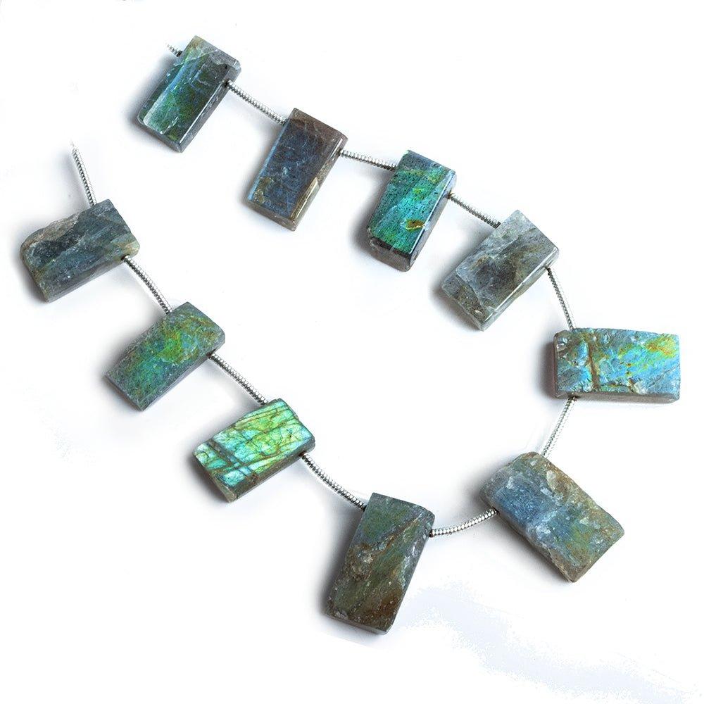 Labradorite Rectangle Beads 8 inch 10 pieces - The Bead Traders