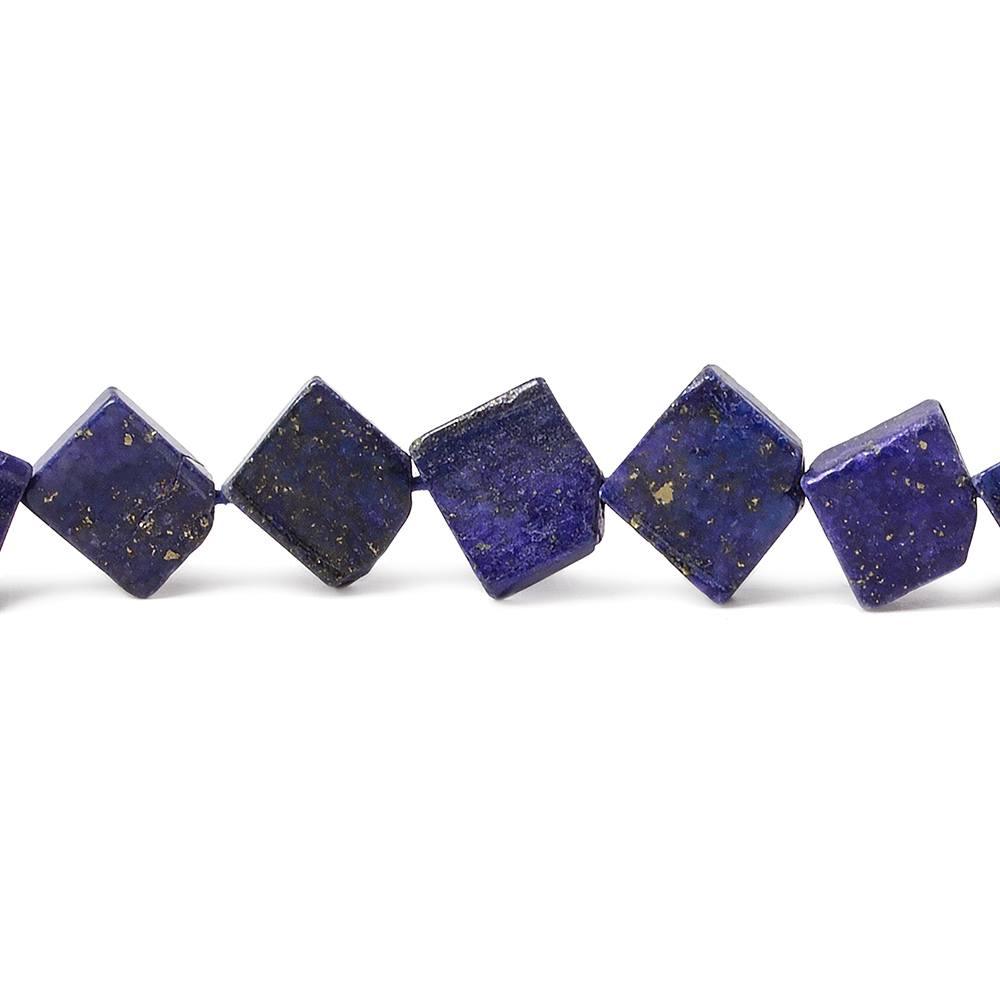 Lapis Lazuli Beads Side Drilled Plain 8x6x3mm Kite, 14" length, 63 pcs - The Bead Traders
