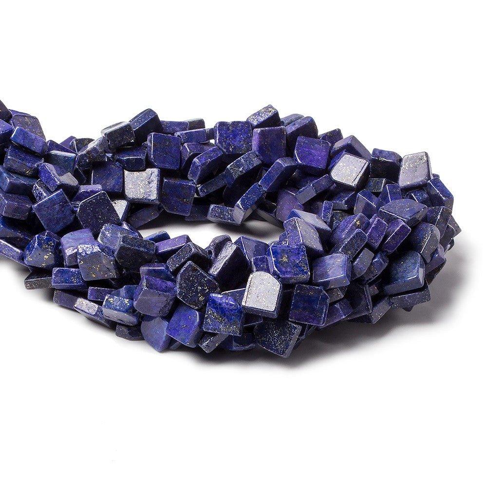 Lapis Lazuli Beads Side Drilled Plain 8x6x3mm Kite, 14" length, 63 pcs - The Bead Traders