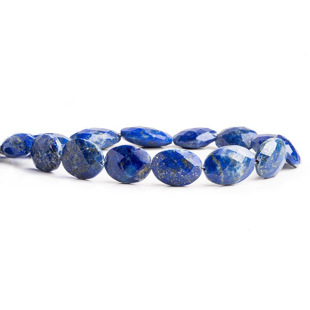 Lapis Lazuli Faceted Oval Beads 8 inch 14 pieces - The Bead Traders