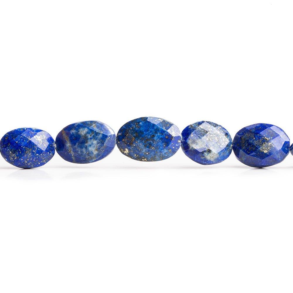 Lapis Lazuli Faceted Oval Beads 8 inch 14 pieces - The Bead Traders
