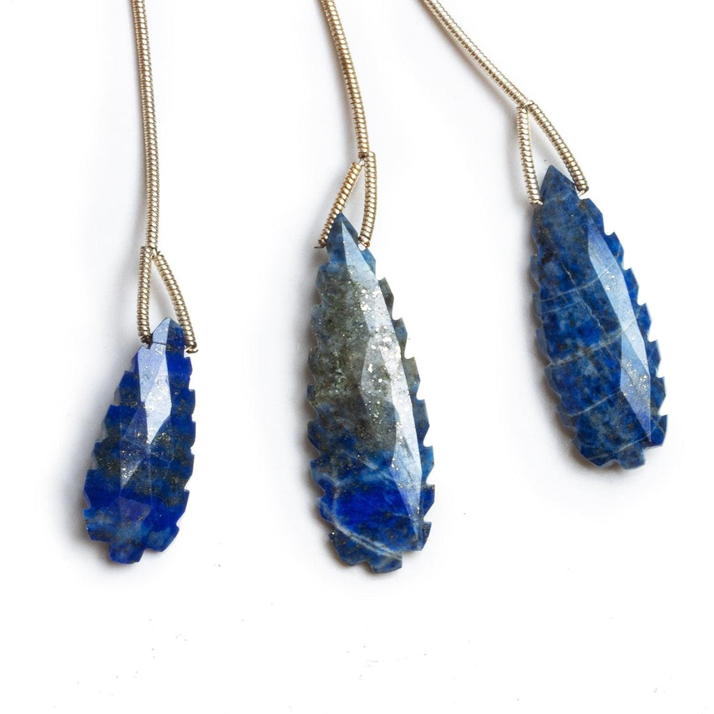 Lapis Lazuli Faceted Pear Focal Bead 1 Pieces - The Bead Traders