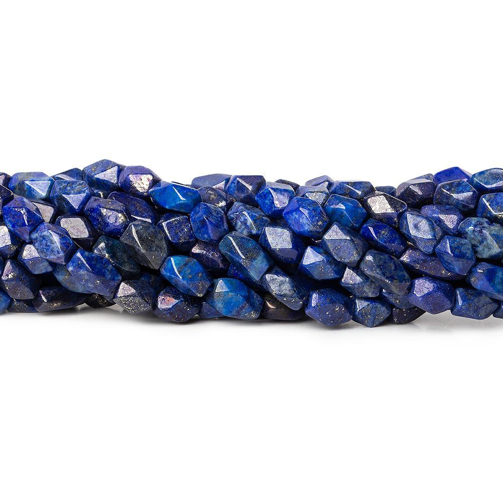 Lapis Lazuli Faceted Rectangular beads 12 inch 37 pieces - The Bead Traders