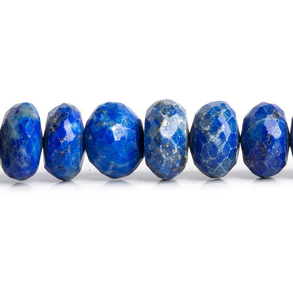 Lapis Lazuli Faceted Rondelle Beads 10 inch 43 pieces - The Bead Traders