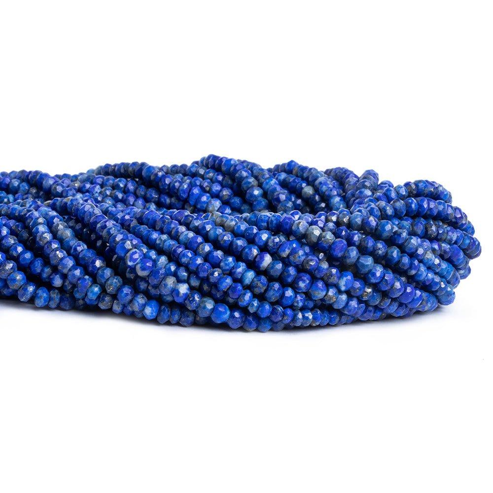 Lapis Lazuli Faceted Rondelle Beads 13 inch 110 pieces - The Bead Traders