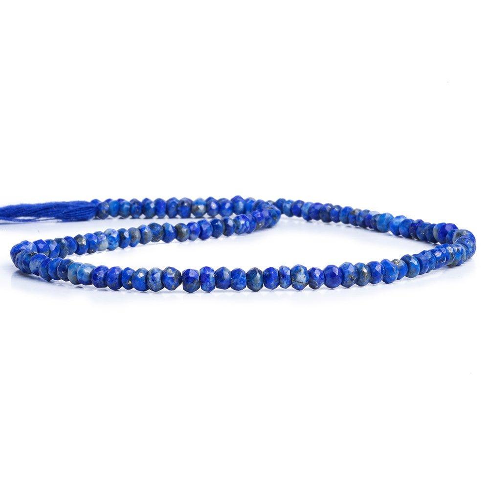 Lapis Lazuli Faceted Rondelle Beads 13 inch 110 pieces - The Bead Traders