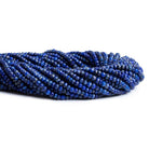 Lapis Lazuli Faceted Rondelle Beads 13 inch 120 pieces - The Bead Traders