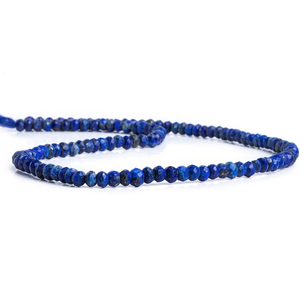 Lapis Lazuli Faceted Rondelle Beads 13 inch 120 pieces - The Bead Traders