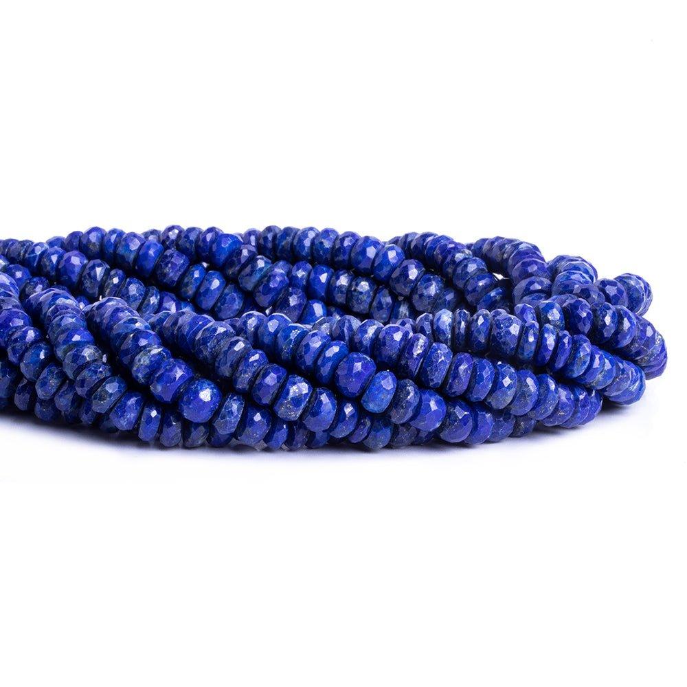 Lapis Lazuli Faceted Rondelle Beads 15 inch 115 pieces - The Bead Traders