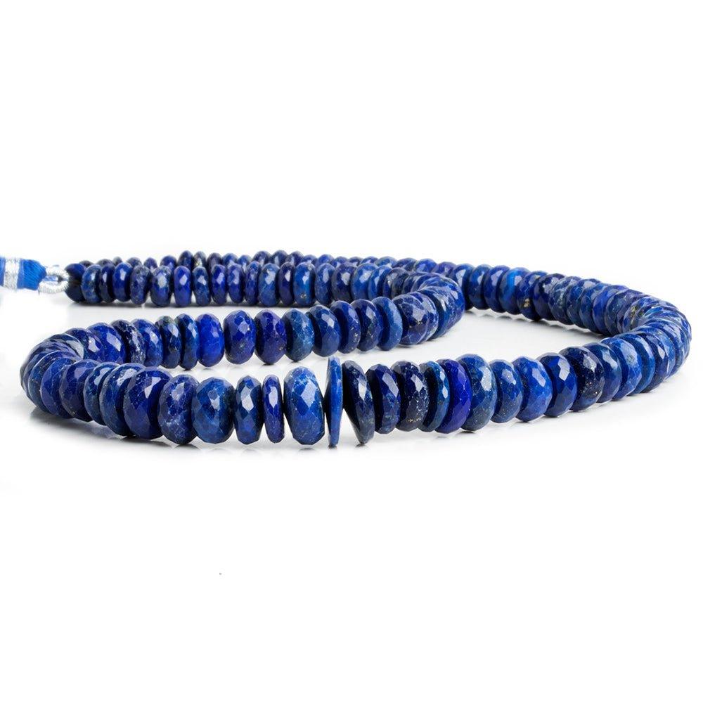 Lapis Lazuli Faceted Rondelle Beads 16 inch 115 pieces - The Bead Traders