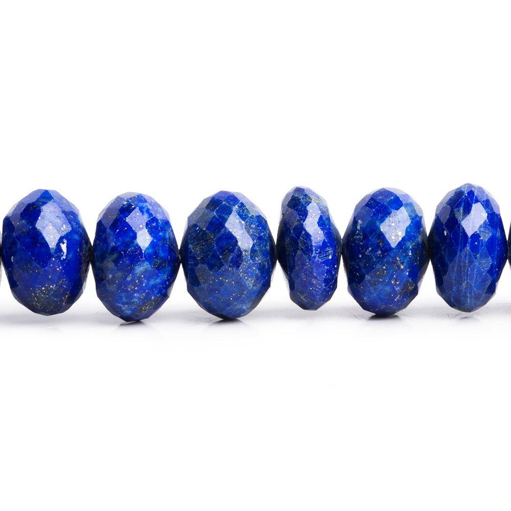 Lapis Lazuli Faceted Rondelle Beads 7.5 inch 23 pieces - The Bead Traders