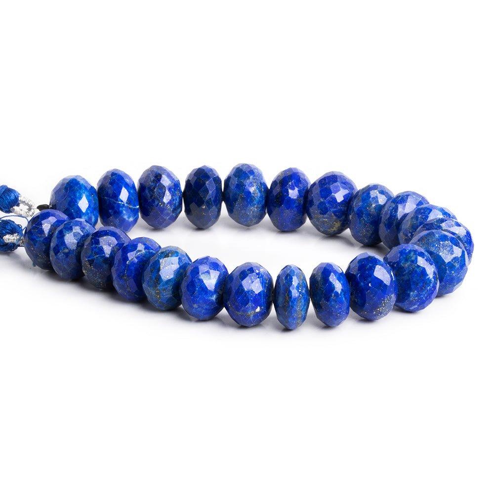 Lapis Lazuli Faceted Rondelle Beads 7.5 inch 23 pieces - The Bead Traders