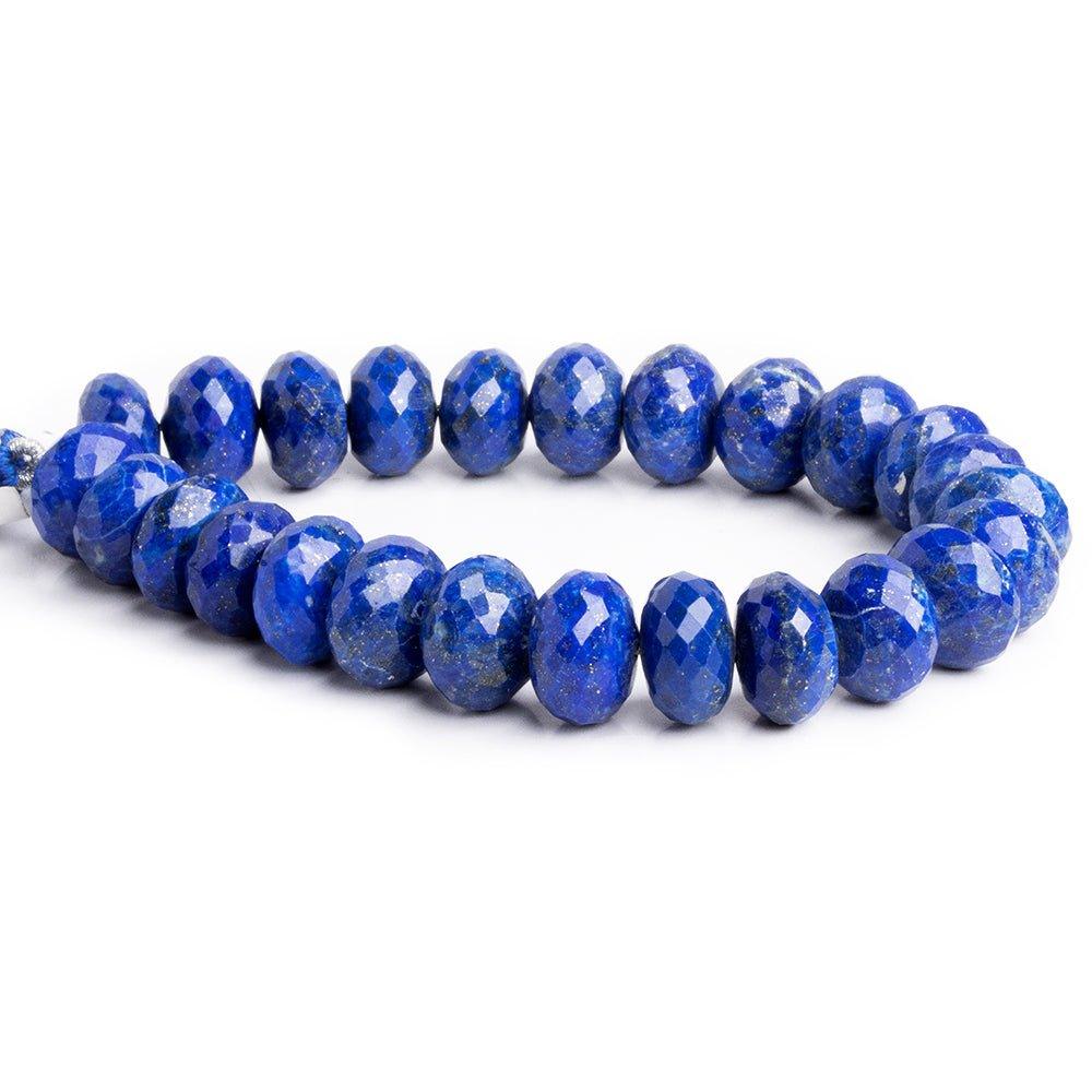Lapis Lazuli Faceted Rondelle Beads 7.5 inch 25 pieces - The Bead Traders