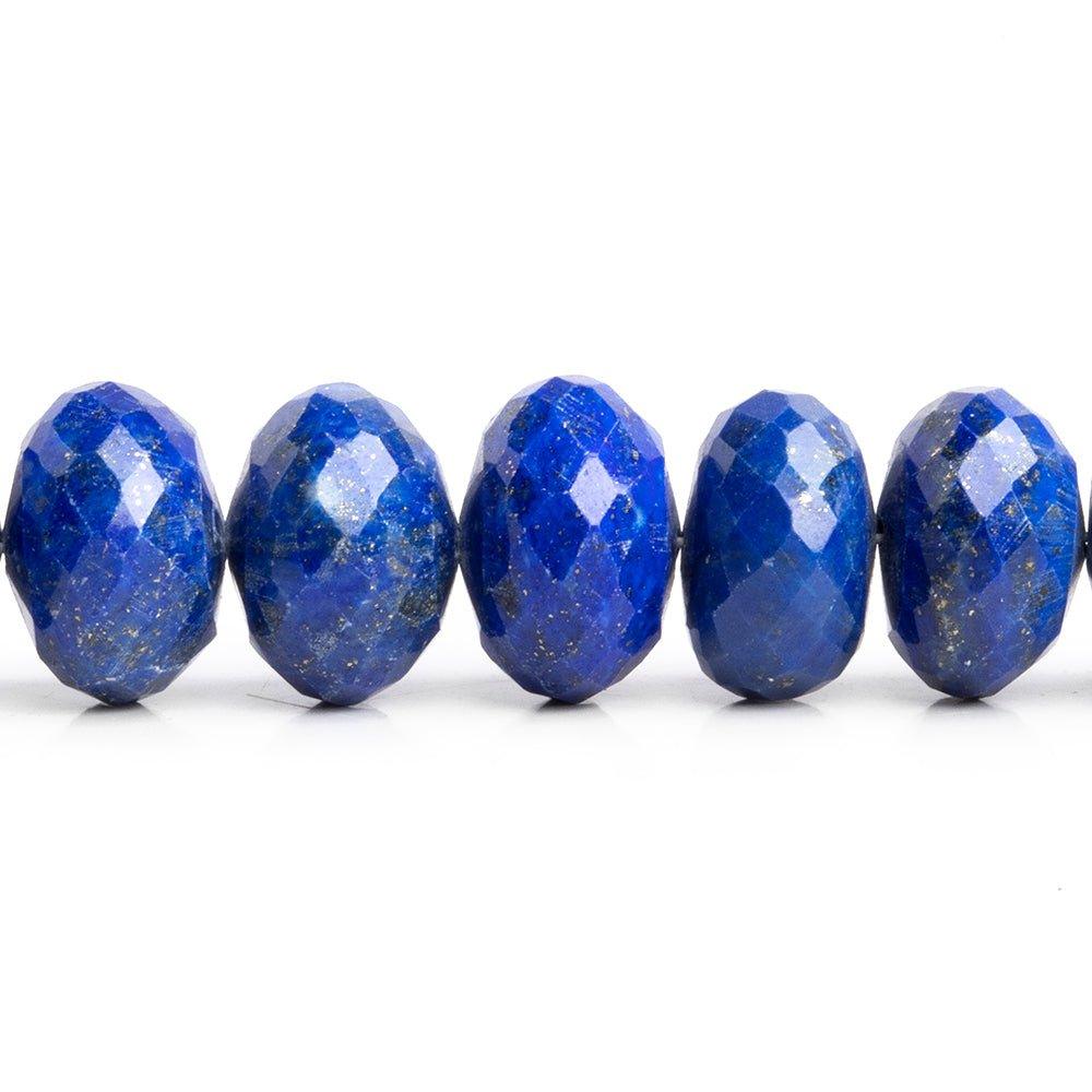 Lapis Lazuli Faceted Rondelle Beads 7.5 inch 25 pieces - The Bead Traders