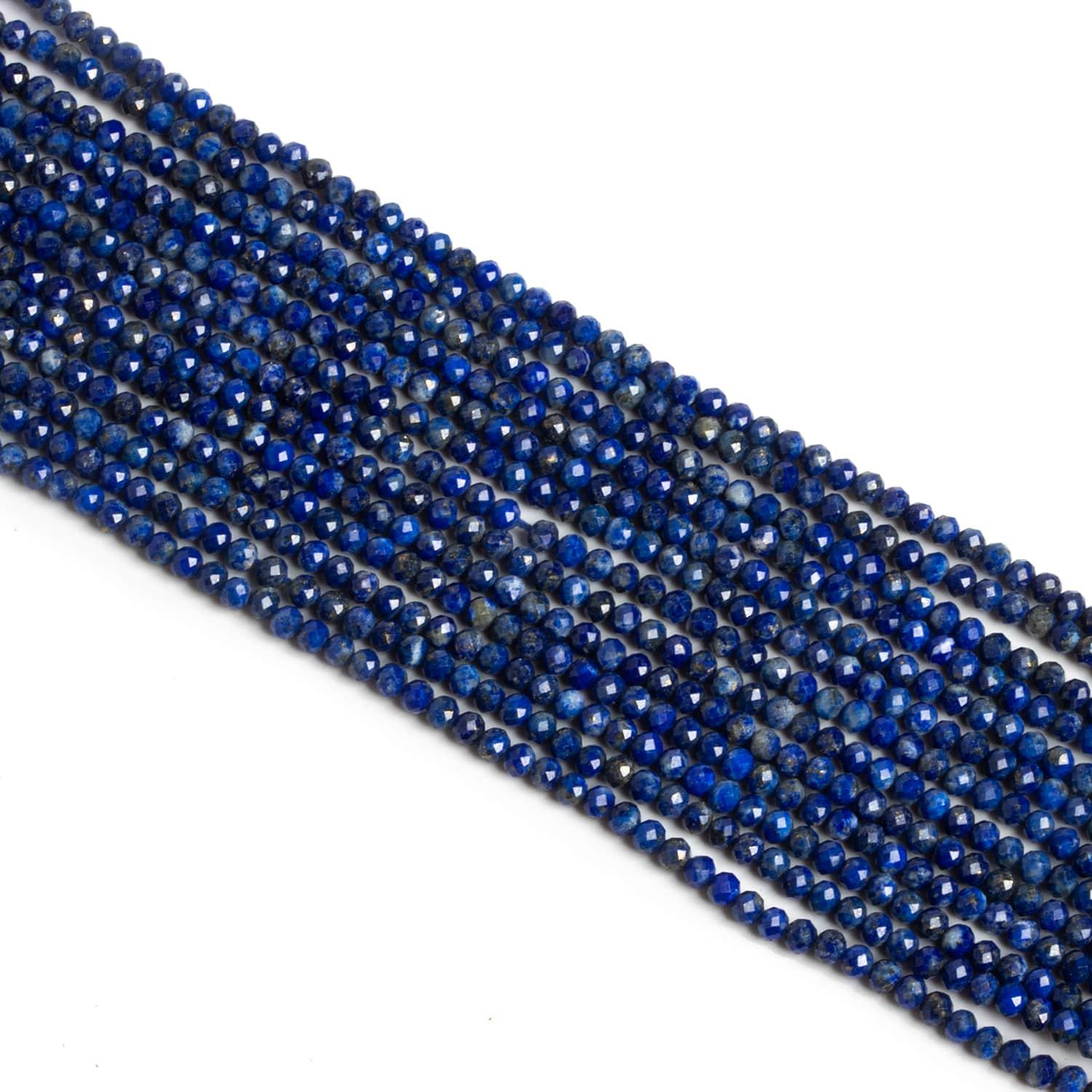 Lapis Lazuli Faceted Rondelles - Lot of 13 - The Bead Traders