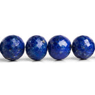 Lapis Lazuli Faceted Round Beads 16 inch 47 pieces - The Bead Traders