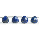 Lapis Lazuli Faceted Trillion Beads 9 inch 15 pieces - The Bead Traders