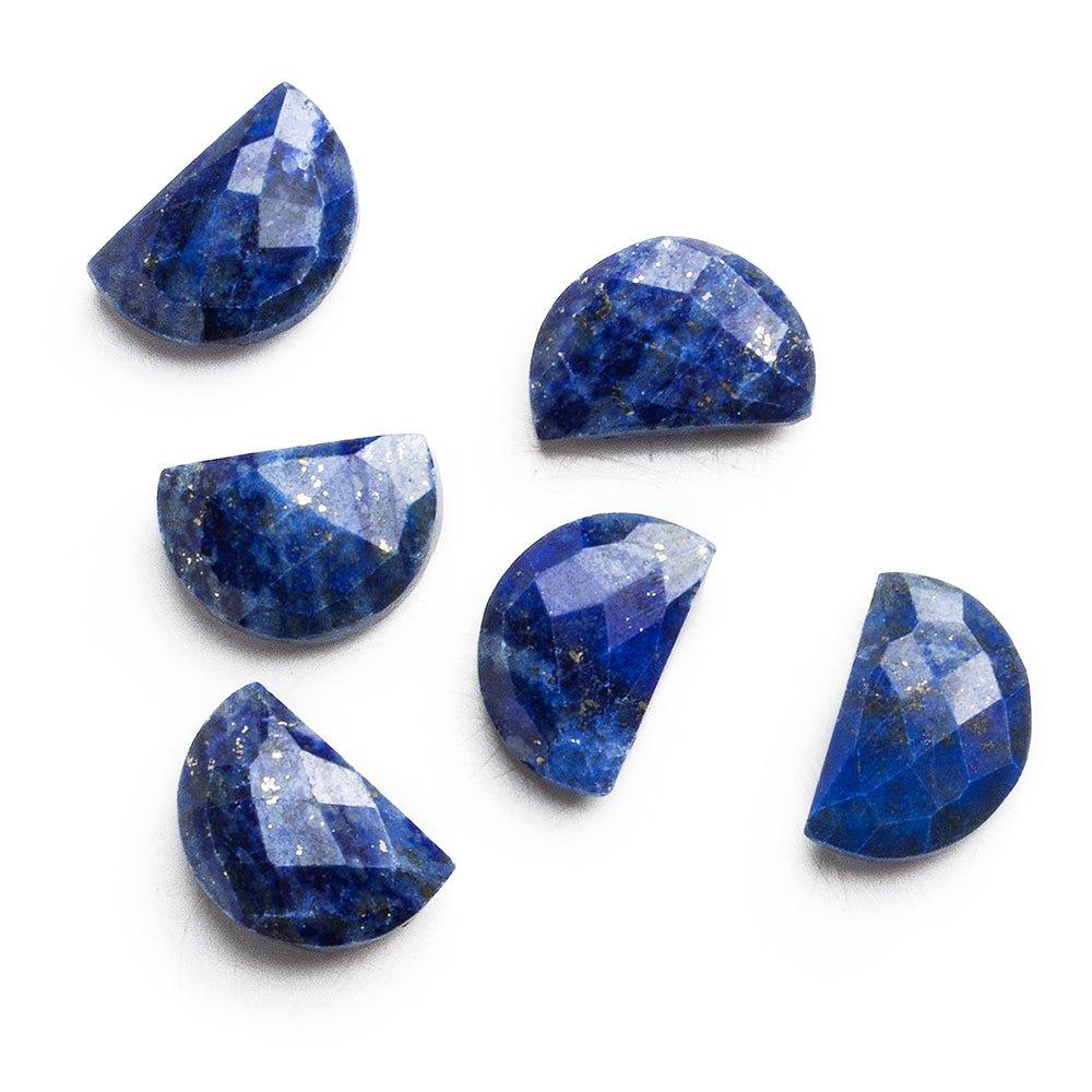 Lapis Lazuli Half Moon Focal Beads - Set of 2 - The Bead Traders