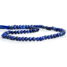 Lapis Lazuli Hand Cut Plain Round Beads 12 inch 75 pieces - The Bead Traders